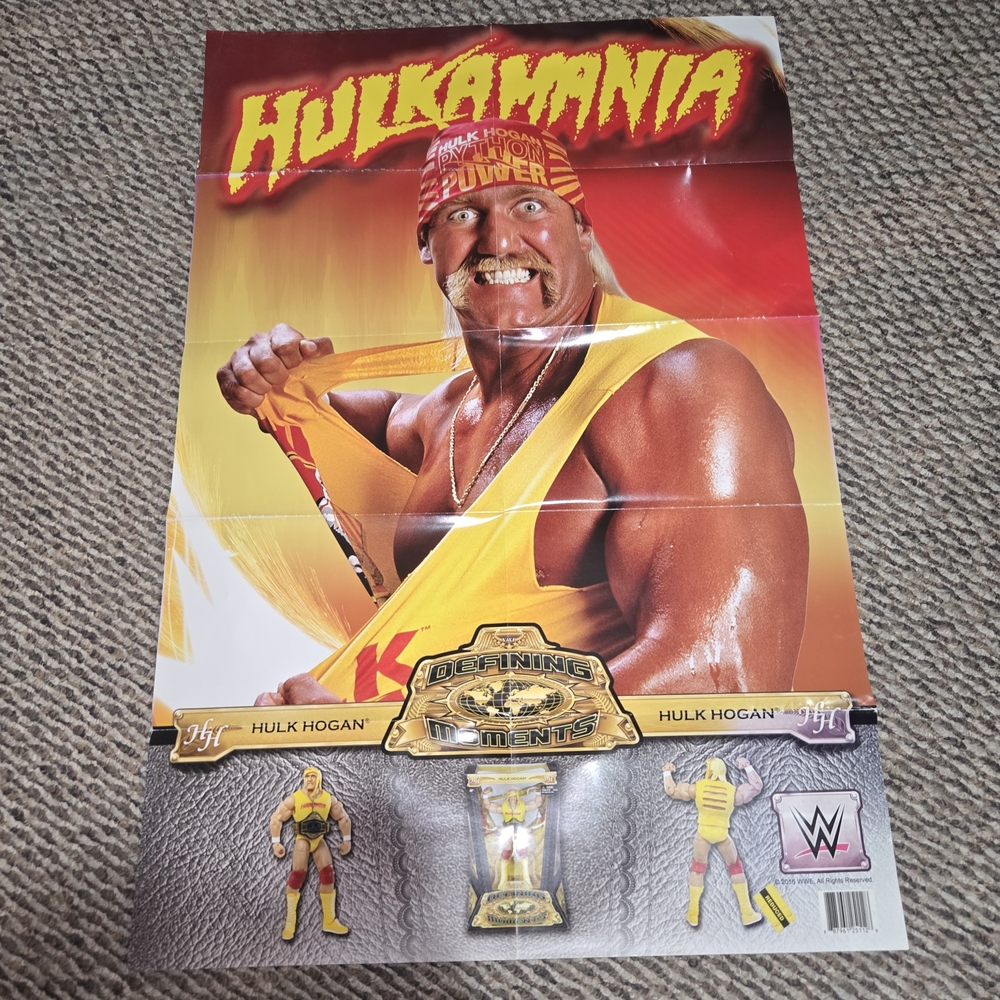 Hulkamania Wrestling Poster With Hulk Hogan
